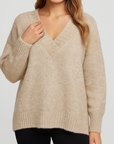 Meluvie | Oversized V-Neck Sweater