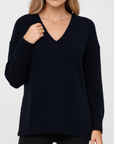 Meluvie | Oversized V-Neck Sweater