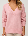 Meluvie | Oversized V-Neck Sweater