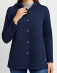 Meluvie | Quilted Hooded Sweatshirt