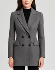 Meluvie | Slim fit wool blend trench coat