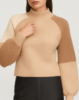 Meluvie | Oversized ribbed knit pullover sweater